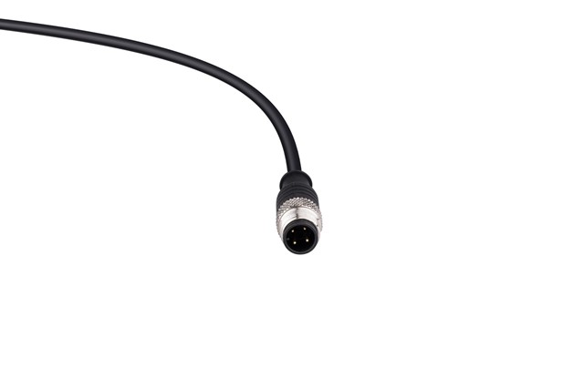 PVC Cable 5m M12*4 Male M12 Connector Cable